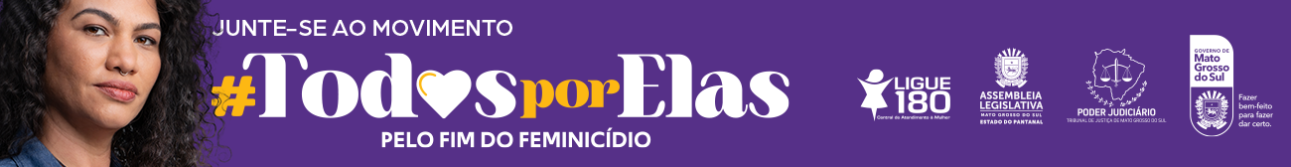 banner referente a luta contra o feminicidio chamado #todos por elas